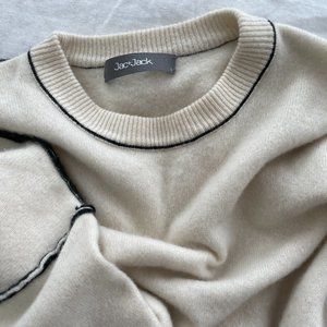 Cashmere Ivory Sweater Size L Jac + Jack